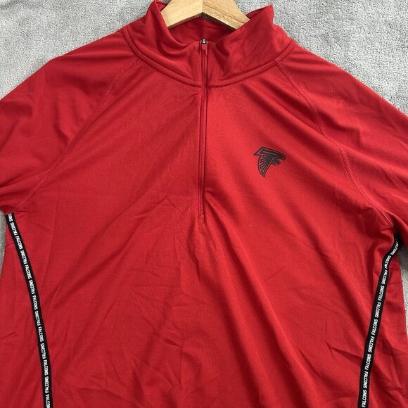 Nike Sweatshirt Womens Large Atlanta Falcons NFL 1/4 Zip Core Pullover Sweater - Picture 6 of 12
